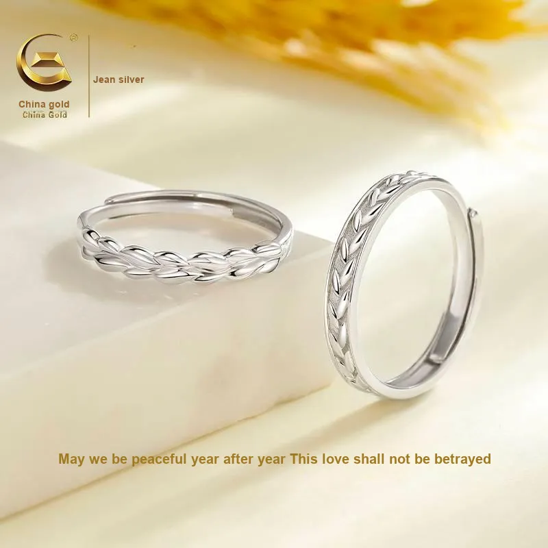 ZSY S925 Ring Couple Rings Unisex-3