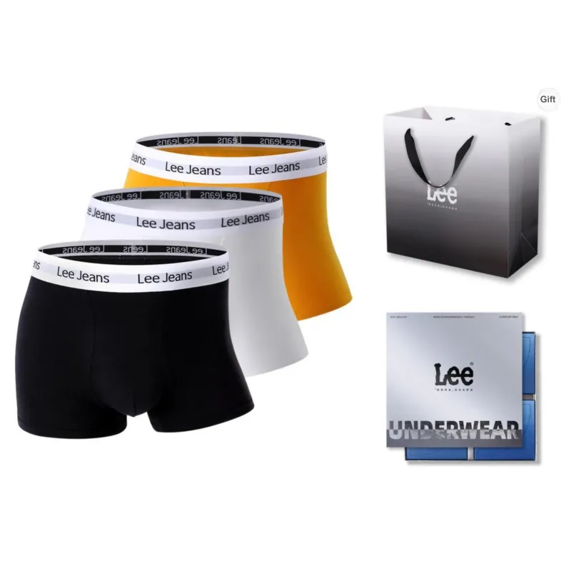 Lee Underpants Men's Combo Set Box+Shopping Bag-16