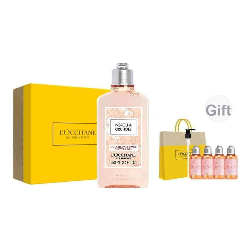 L'OCCITANE Grasse Neroli Шампунь-гель для душа очищающий 250 мл подарочный набор Sample Set