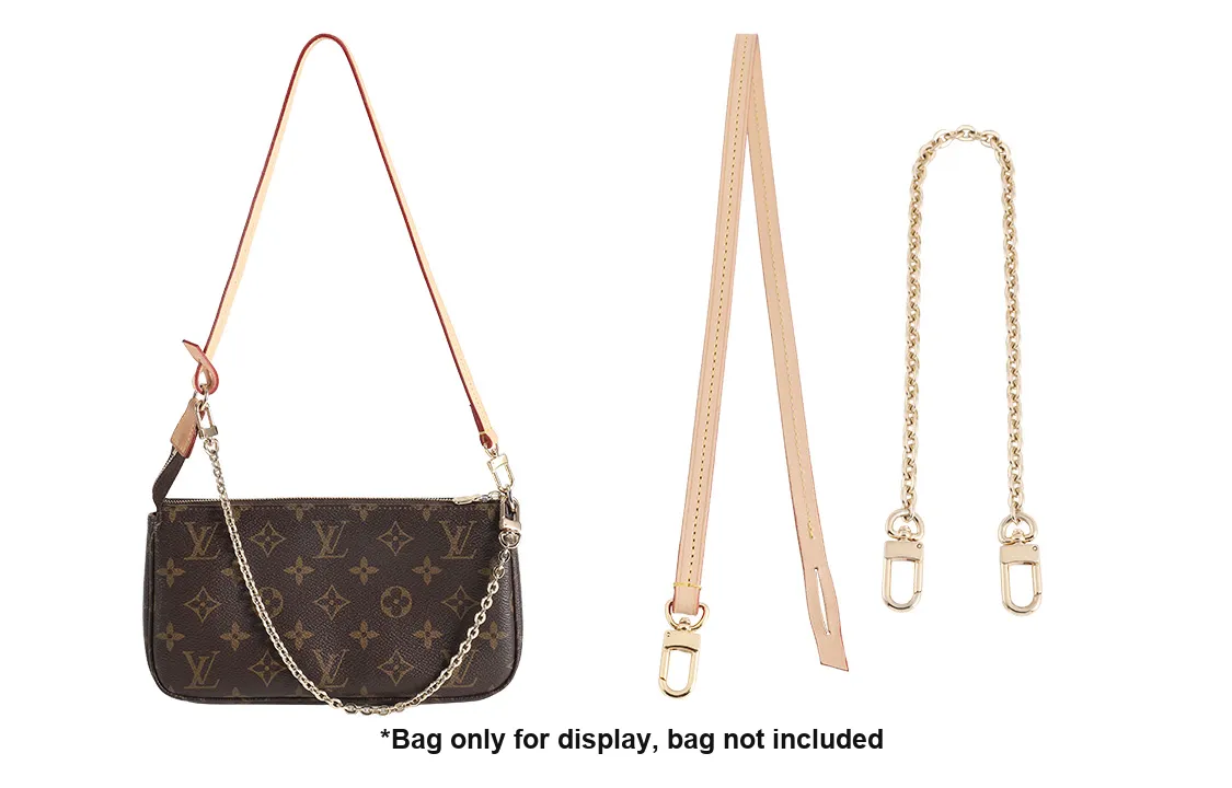Luxury Care Artisan Workshop Vegetable Tanned Leather Cow Leather Shoulder Strap Bag Strap Women's Beige