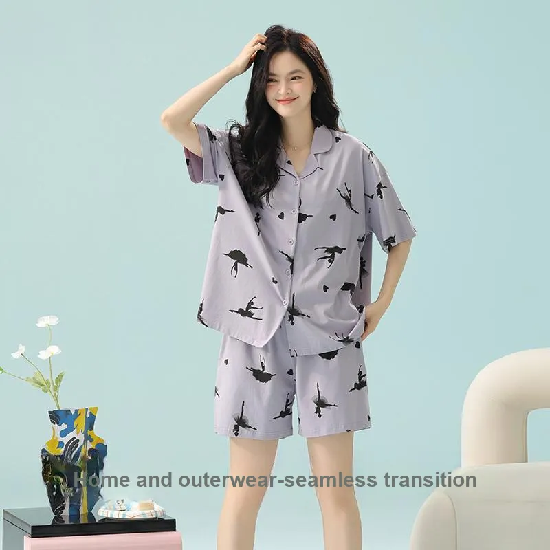XIAFENYAN Pajama Set Women's Purple-4