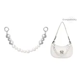 Heart Pearl Decorative Chain 38cm[Bag Not Included]