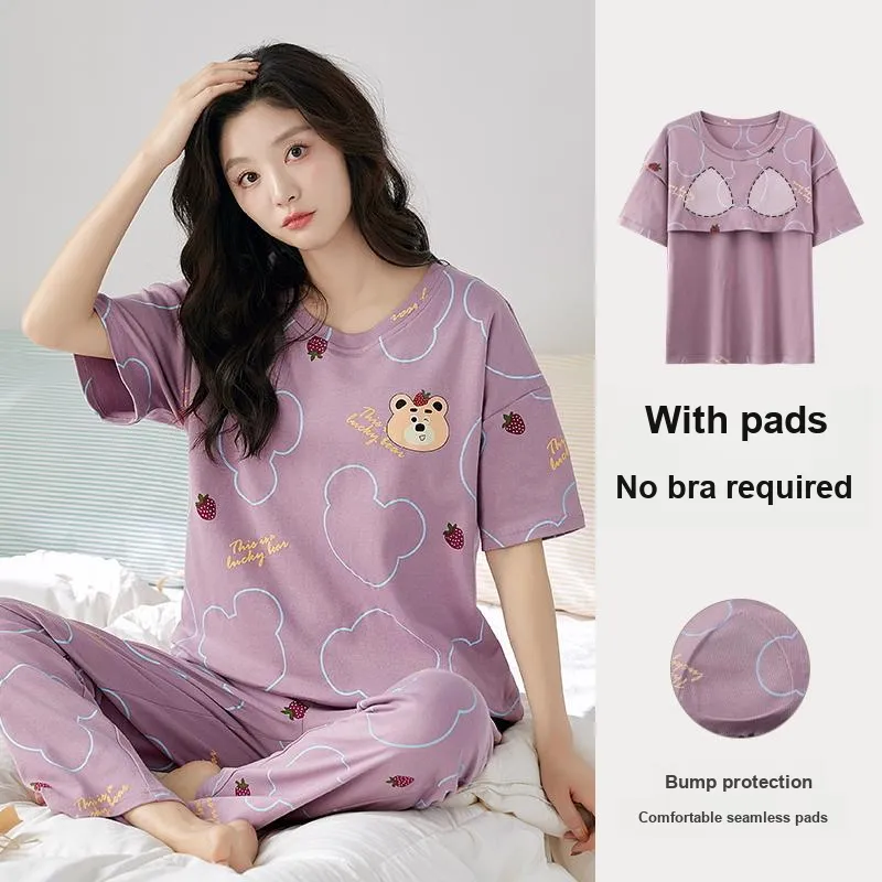 MADALLO Pajama Set Women's Dark Purple-1