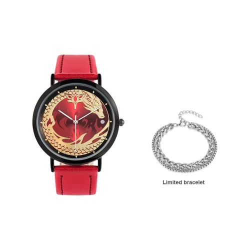 Ingyunshi 'BATTLE Through The Heavens' Коллаборация Кварцевый механизм Искусственная кожа Ремешок Часы Унисекс