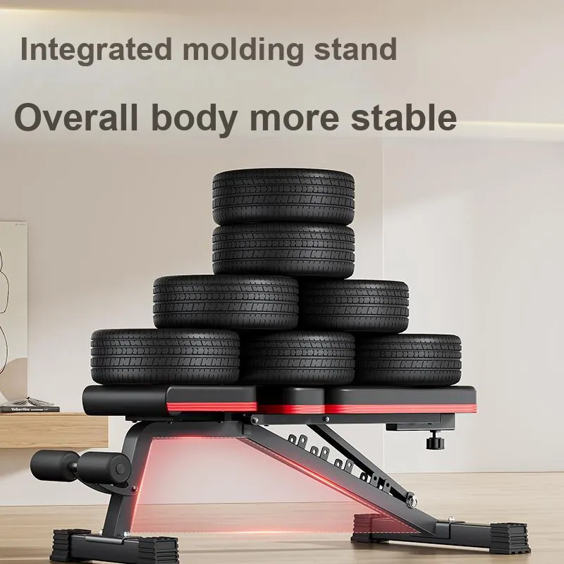 ADKING Dumbbell Benches Home Fitness Unisex Flat Bench Press With Curl Up-2