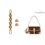 [Trumpets 2-Piece Set]Brown Acrylic Extender Chain+Abrasion-Resistant Buckle (H-Line)