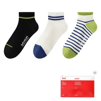 MIIOW Trend Party Series Mid Calf Socks Men's Shopping Bag 3 Pack