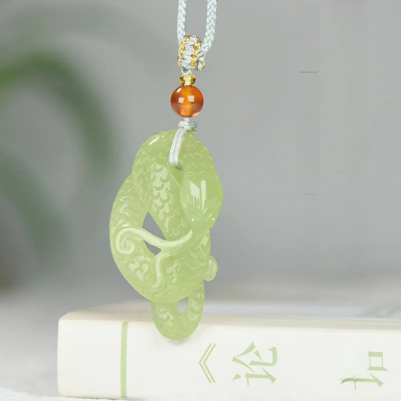 KUNYUYAO Hetian Jade Pendants White Jade Unisex-24