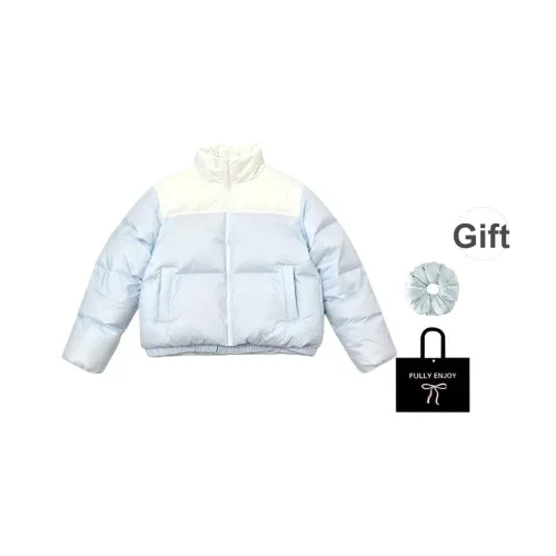 M MAICCO Свежий Цветовой блок Хлопковый пуховик В комплекте с резинкой для волос + Эксклюзивная коробка Женские пуховики (пуховики)