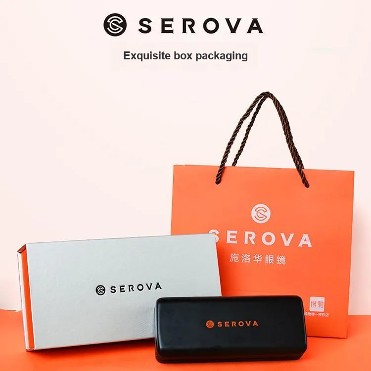 SEROVA Plate And Metal Square Sunglasses Unisex-4