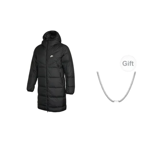 Nike Down Jackets Unisex Black Includes Necklaces