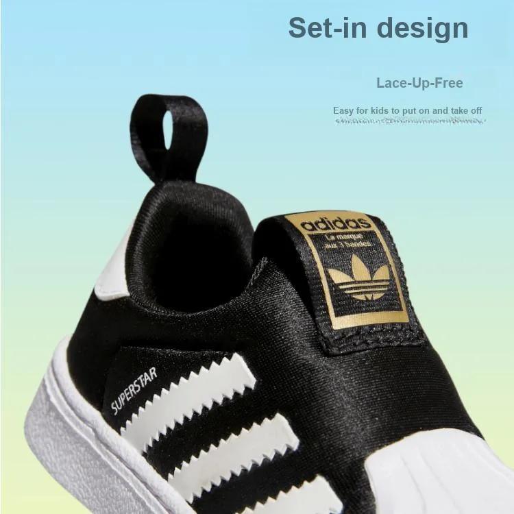 Adidas Superstar 360 Core Black Cloud White Gold Metallic TD-1