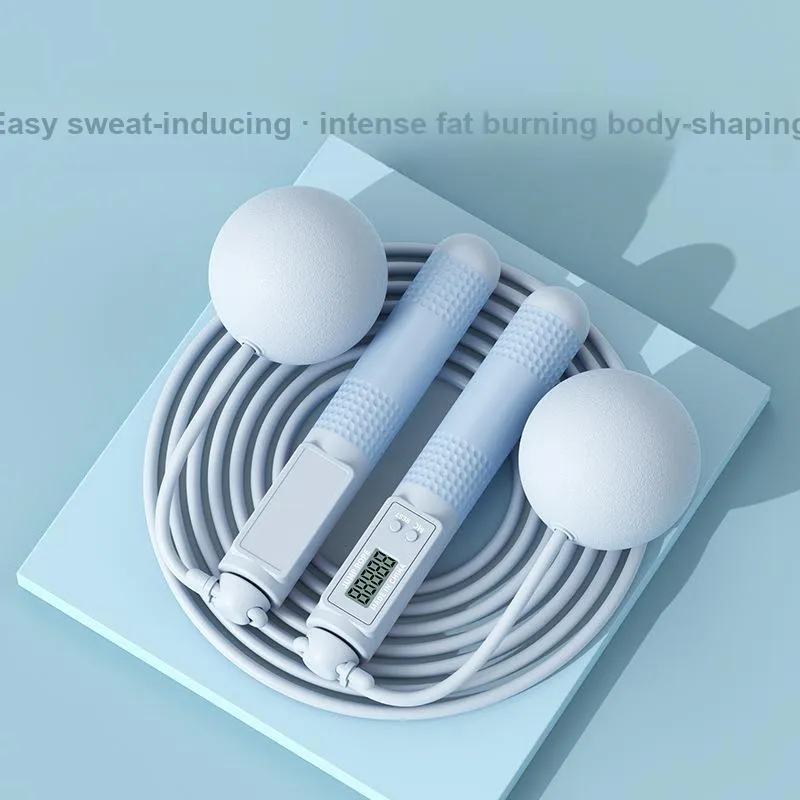 Great Connoisseur Aerobic Fat Reduction Smart Counting Jump Ropes Fitness Crowd Handle Material Silicone PVC 3m-5