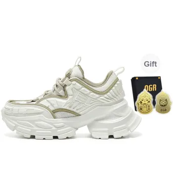 OGR Low Top Chunky Sneakers Unisex Ivory White OG Basic
