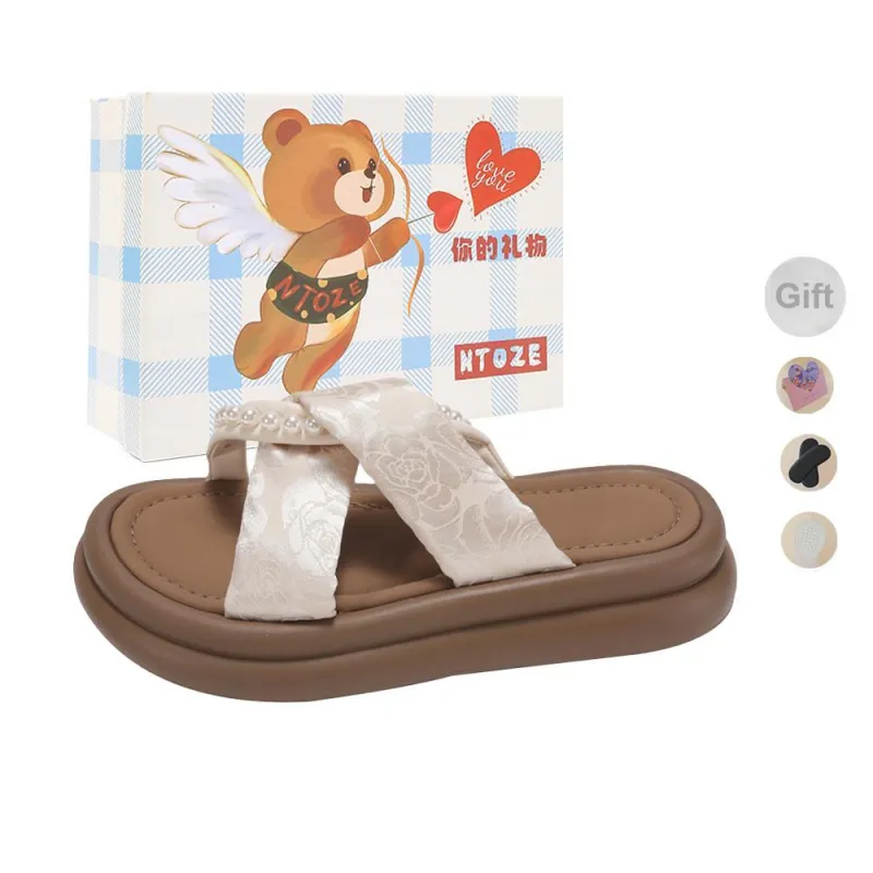 NTOZE Slip Resistant Abrasion Resistant Slide Slippers Women's-20