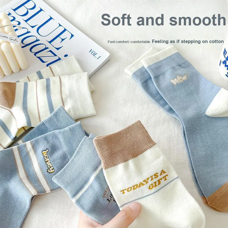 Lan Miao Mid Calf Socks Women's 10 Pack-9