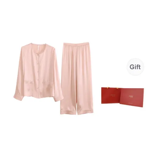 JINSANT Pajama Set Women's Peach Overflow Pink