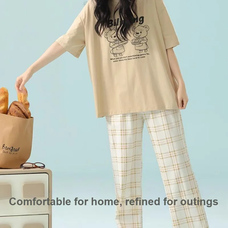 7 SEVFUN Pajama Set Women's Tea Apricot-2