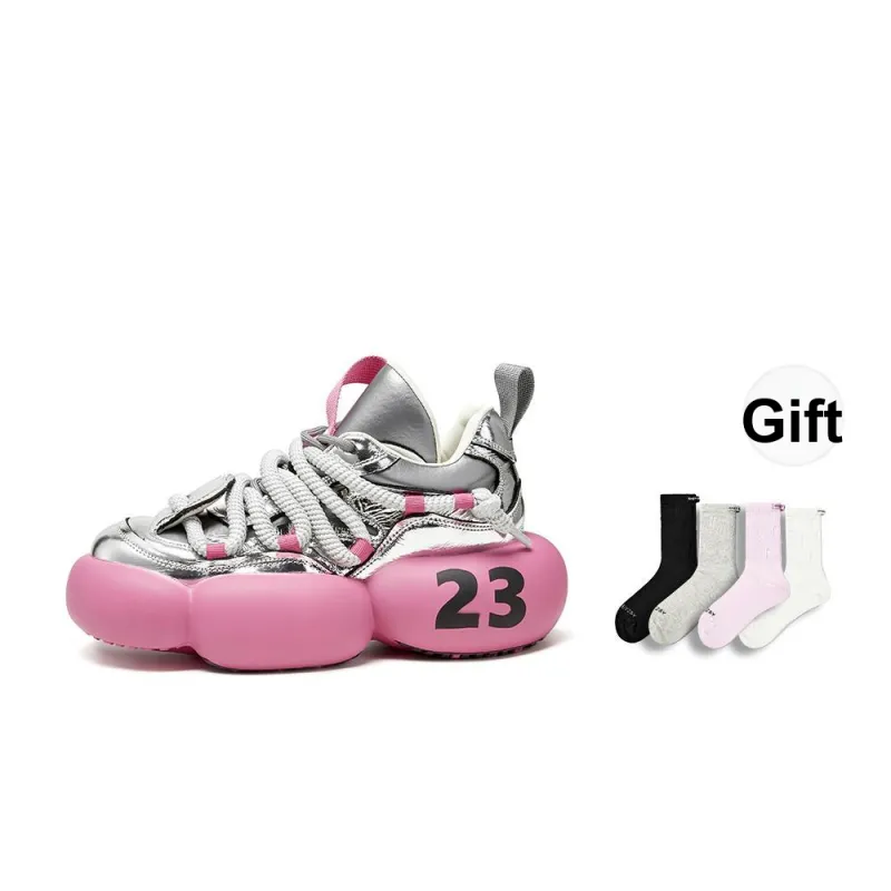 XMZY Balloon Party Height Increasing, Lightweight, Breathable, Slip Resistant Chunky Sneakers Unisex-9