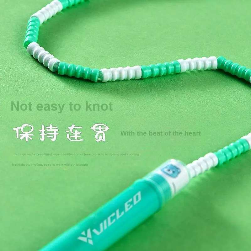 Kawasaki Casual Entertainment Non Countable Jump Ropes Kids Cotton Rope Plastic Controller 2.8m-9