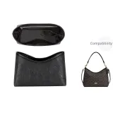 (Black) Hobo Bag 31[Arc Design]DuPont Paper Waterproof Liner