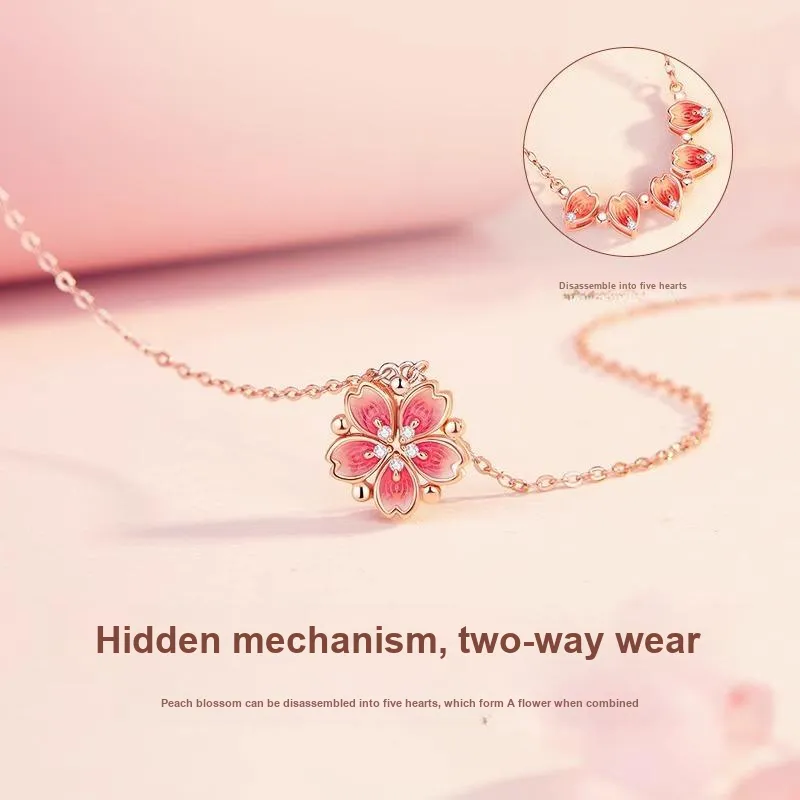 Hurry That Year S925 Silver, Synthetic Cubic Zirconia, Neodymium Magnet Necklaces Women's-2