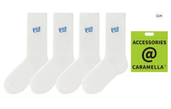 Caramella Mid Calf Socks Unisex 4 Pack