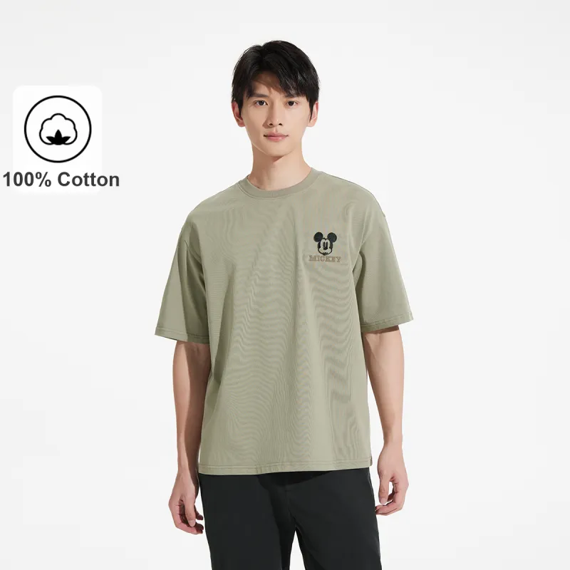 Hotwind Mickey Family Series T Shirt Men's 07 Green-2