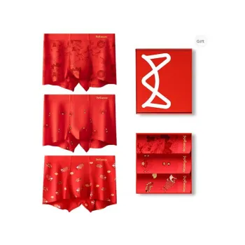 MIIOW Underpants Men's 3 Pack Red