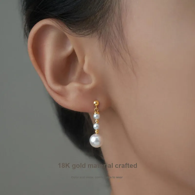 ME LUXE Saltwater Pearl Earrings Women's-3