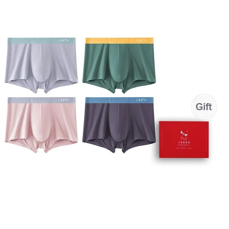 RED DRAGONFLY 50S Modal Underpants Men's 4 Piece Gift Box Sets-8