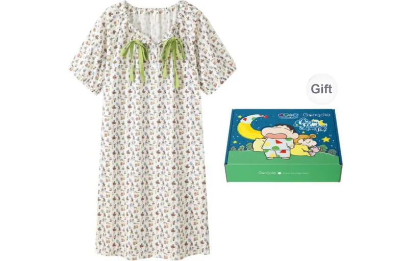 Gongdie x LABIXIAOXIN,LIANMINGKUAN Nightgown Women's Gift Box Set White-0