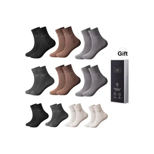 SEPTWOLVES Носки Crew Мужские коробка из 10 пар смешанные цвета