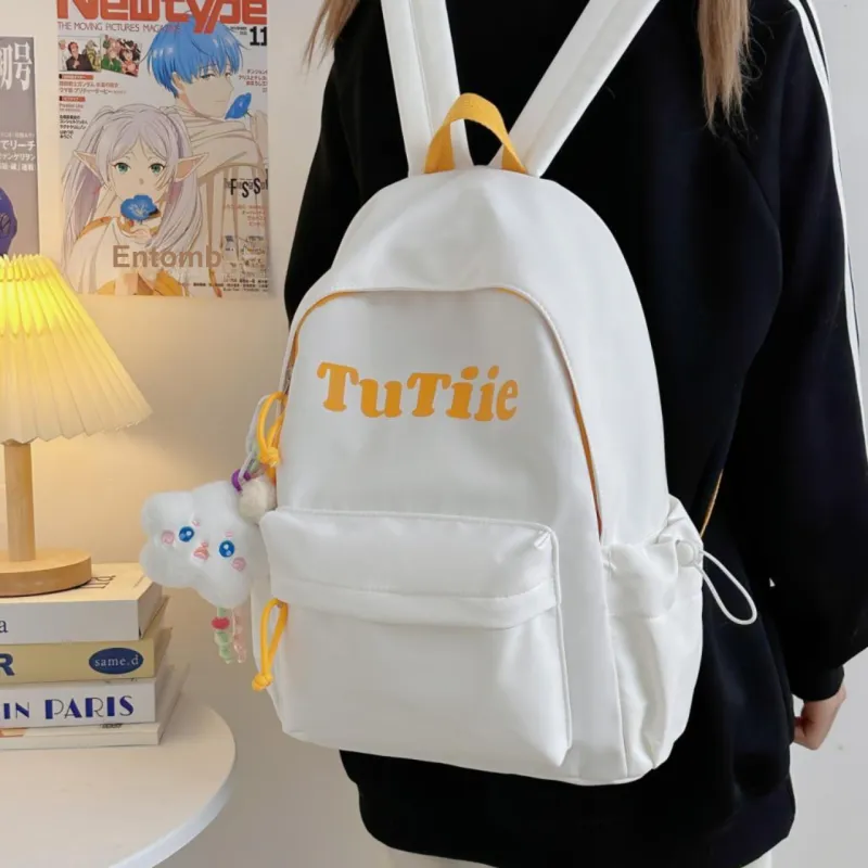 Meow In The Grass Polyester Backpack Unisex Multicolor-7