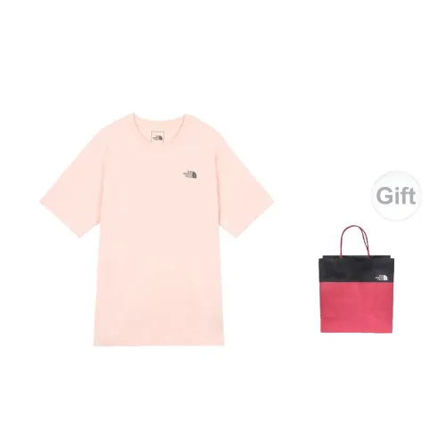 THE NORTH FACE T-Shirts Unisex Pink With A Complimentary Gift Bag