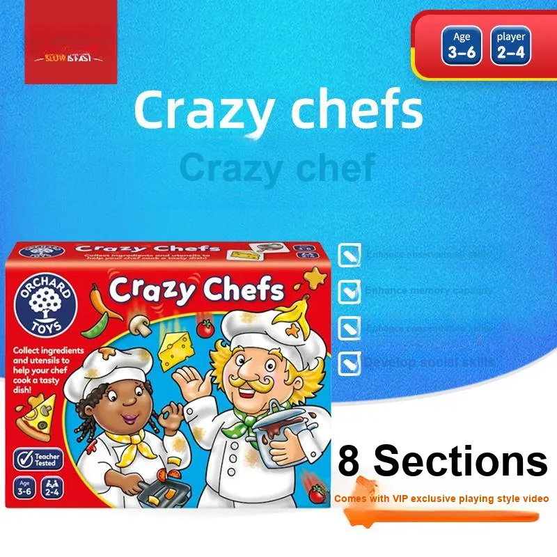 KUAIMANHU OrchardToys Crazy Chef Brain Boosting Board Game Toy-4
