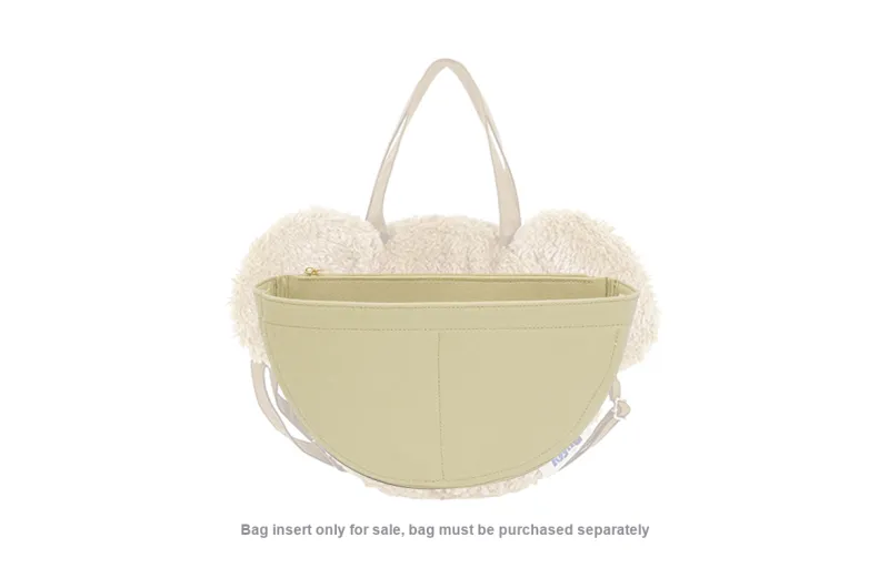 Lan Bao Fan Felt Bag Insert Women's Beige-1