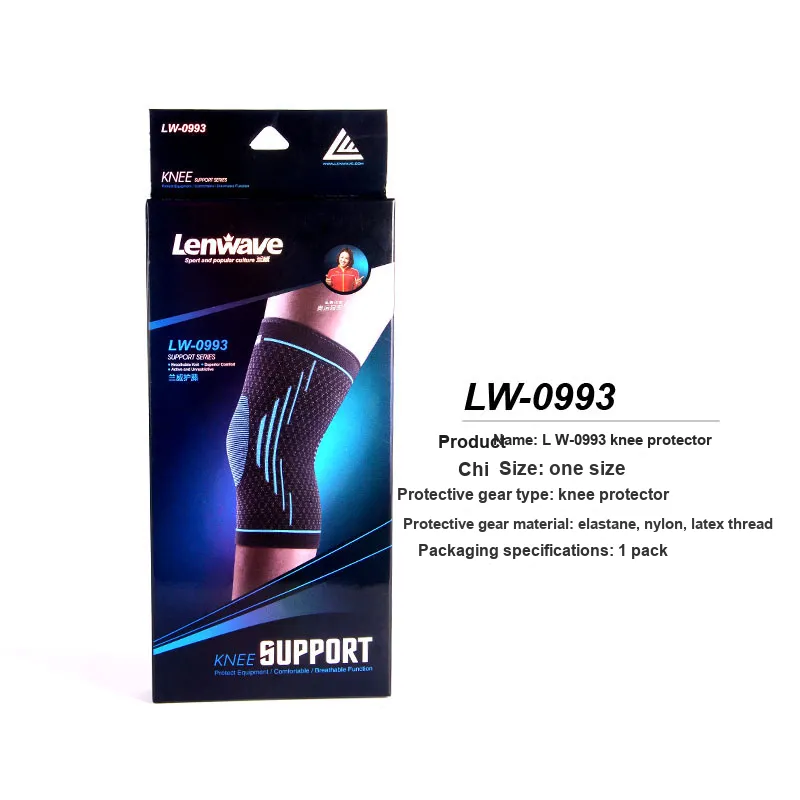 LENWAVE LW 0993 Hiking And Trekking Unisex Elastane Polyamide Latex Thread Knee Pads-4
