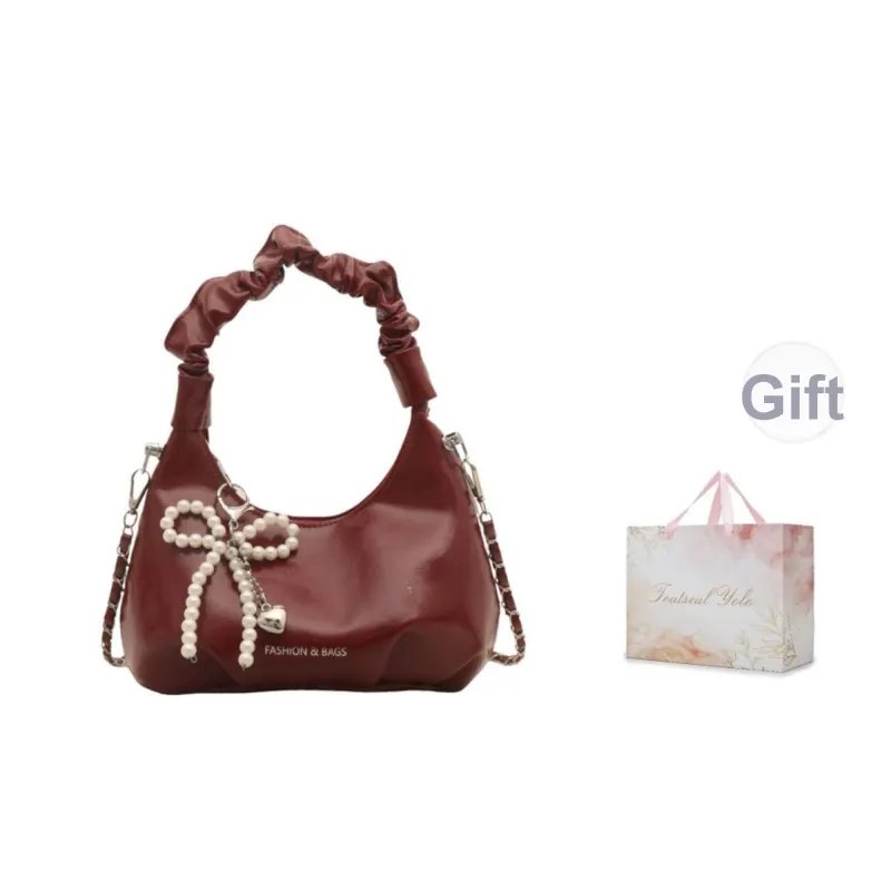TOUTSEUL YOLO PU Handbag Women's Black/White/Silver/Red-35