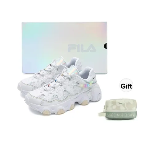 FILA Jagger Лето Многоцветный Early Лето Claw Shoes Устойчивый к истиранию Дышащий Низкий Топ Casual Женские Белые