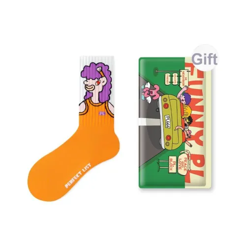 PL Носки Crew Унисекс Сумка для покупок 1 Пачка Желтый