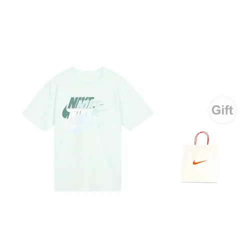 Nike T-Shirts Unisex Light Green+Gift Bag