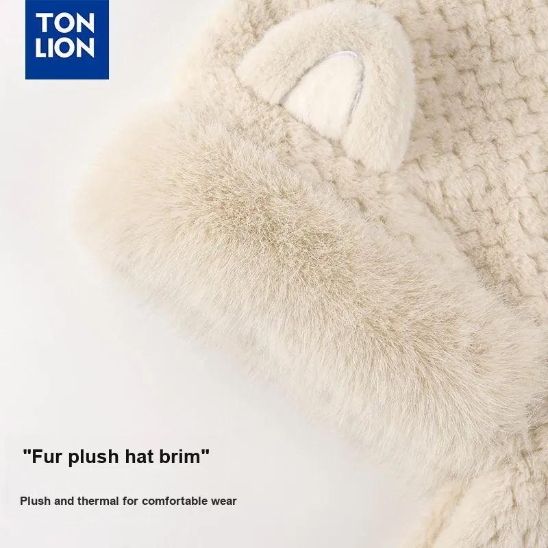 Tonlion Polyester Beanies Women's-2