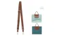 [One Shoulder Crossbody]Cow Leather Wide Strap 79-108cm (Brown)