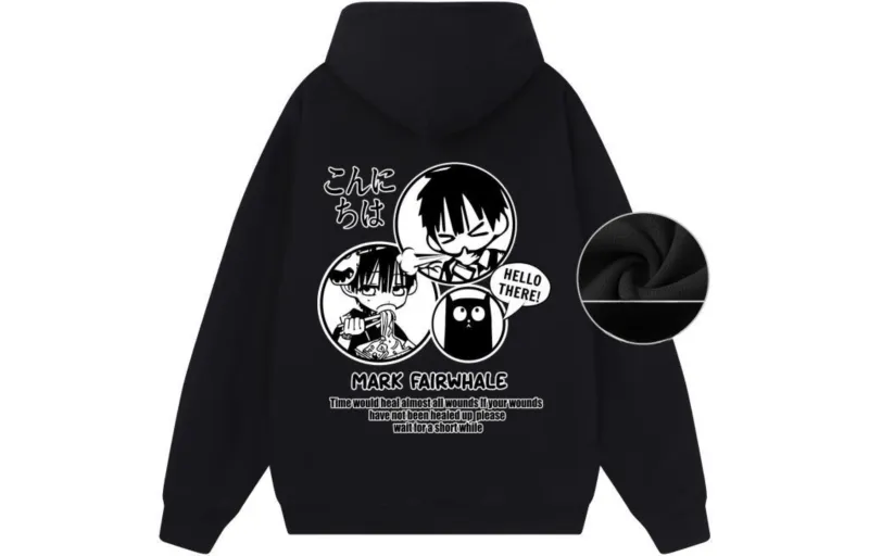 FAIRWHALE Pullover Drop Shoulder Hoodie Unisex-17