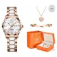 Rose Case White Dial Ceramic Strap