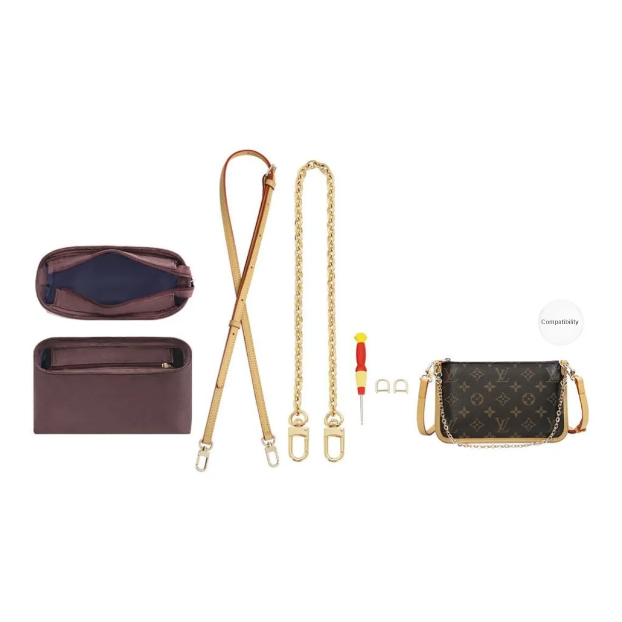 GUYI DuPont Paper Original Velvet Bag Accessories Women's Multicolor