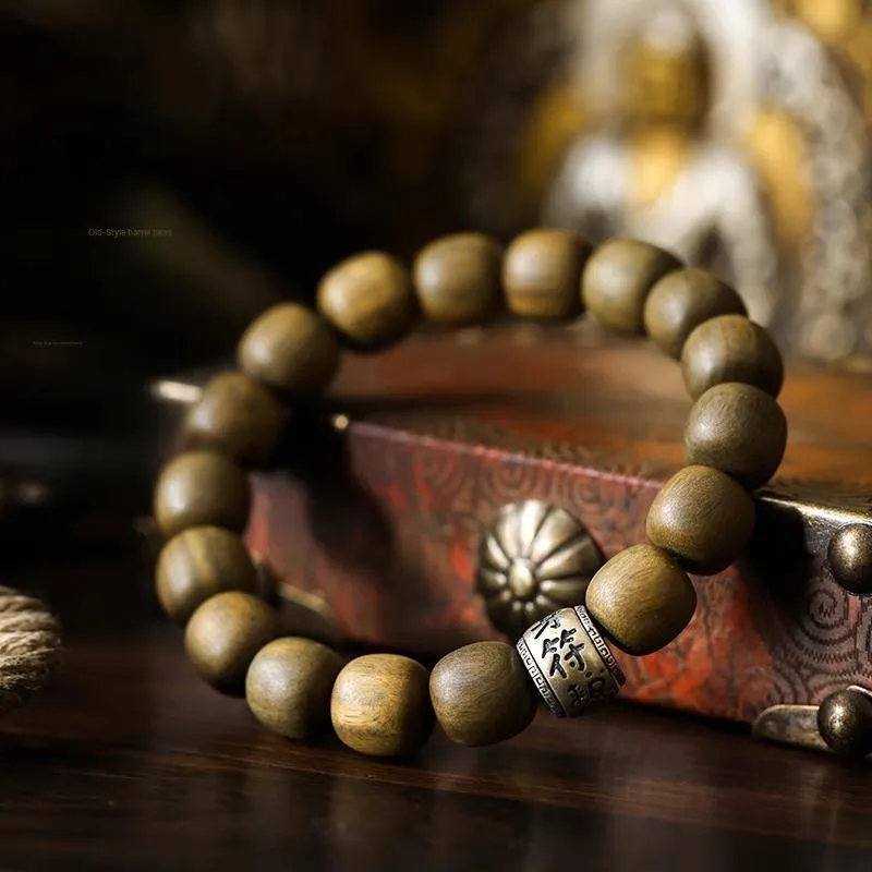 Moonstone Edge Green Sandalwood Bracelets Unisex-1