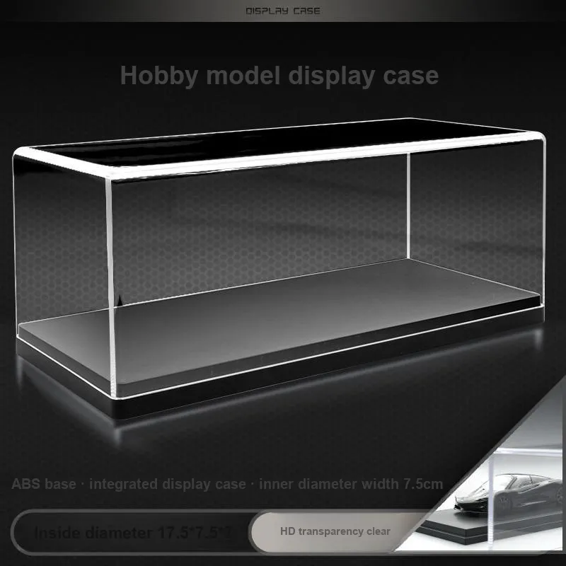 CHIYU Model Black Base Transparent Cover, Storage Display Case, Compatibility With Multiple Scales Model Accessories-6
