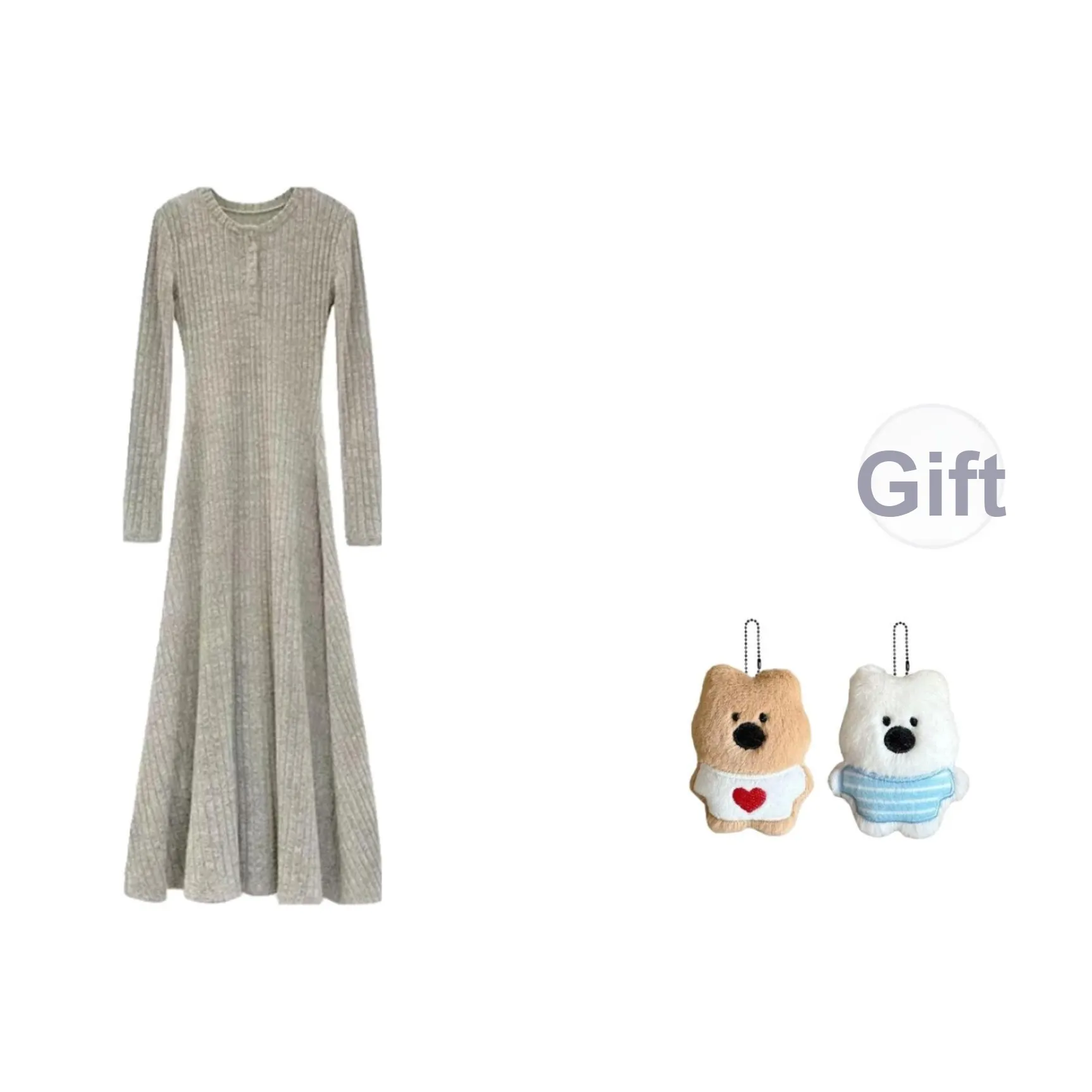 GHPC Длинное платье с длинными рукавами женское